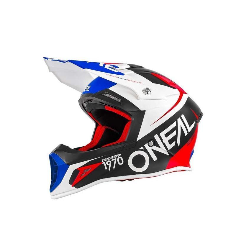 Шлем кросс ONEAL 10Series FLOW red/blue