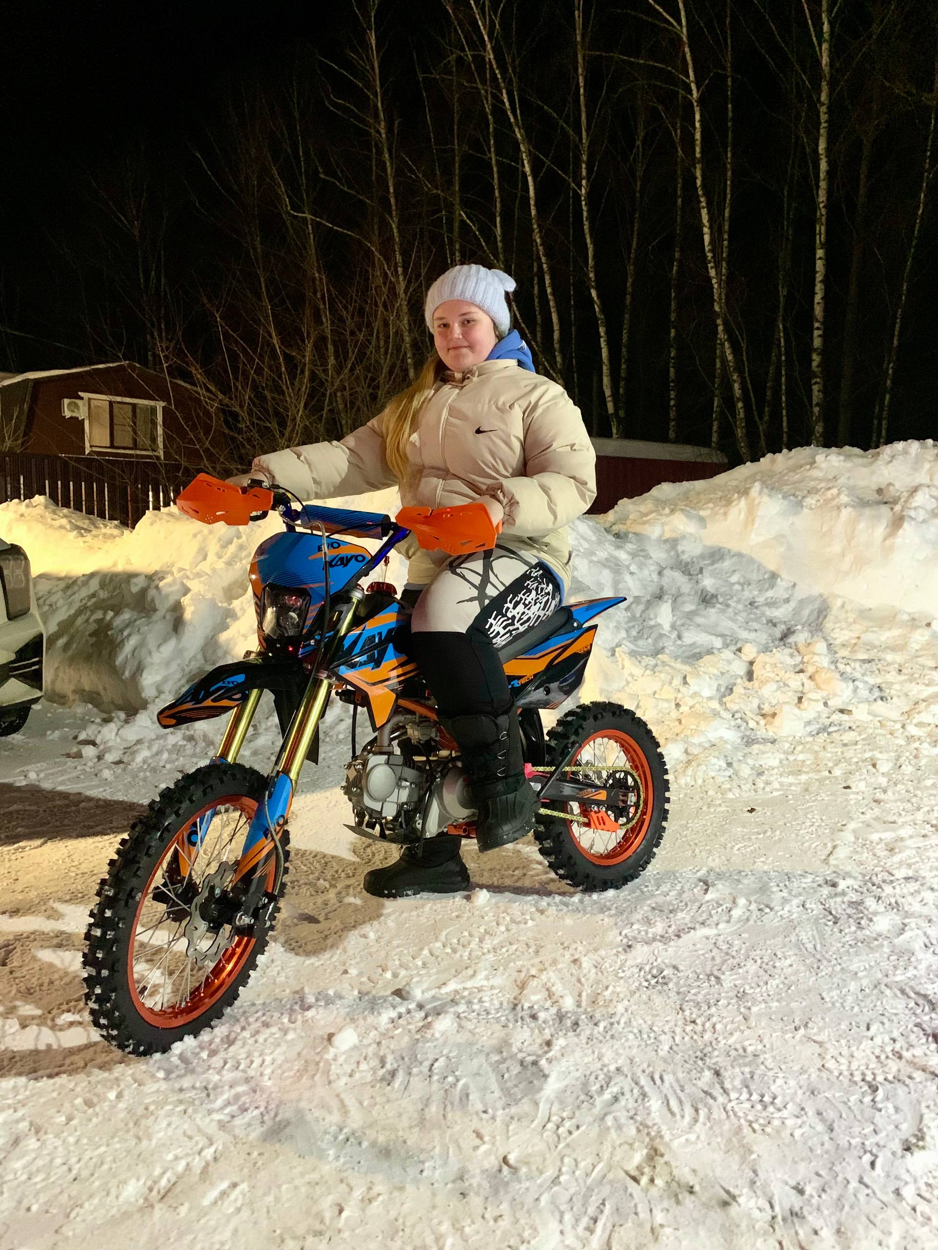 Питбайк KAYO EVOLUTION K125EM 17/14 KRZ (механ. сцепл., электростартер)